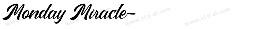Monday Miracle字体转换